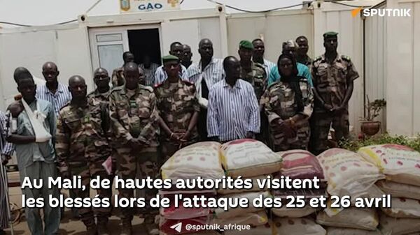 Au Mali, de hautes autorités visitent les blessés lors de l'attaque des 25 et 26 avril - Sputnik Afrique