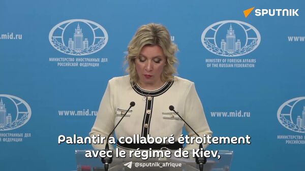L'entreprise US Palantir est impliquée dans les opérations militaires de Kiev depuis des années – porte-parole de la diplomatie russe - Sputnik Afrique