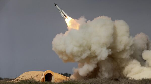 A long-range S-200 missile is fired in a military drill in the port city of Bushehr, on the northern coast of Persian Gulf, Iran.  - Sputnik Africa