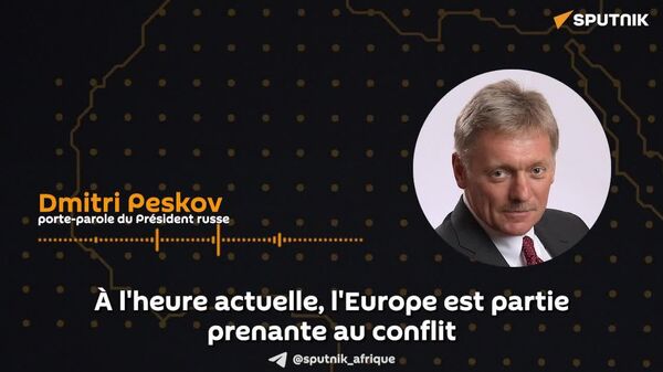 L'Europe est partie prenante au conflit aux côtés de l'Ukraine et ne peut pas prétendre à un rôle de médiateur - Kremlin - Sputnik Afrique