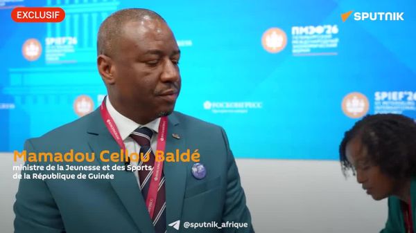VIDÉO INTÉGRALE: le ministre guinéen de la Jeunesse et des Sports Mamadou Cellou Baldé accorde une interview à Sputnik Afrique - Sputnik Afrique
