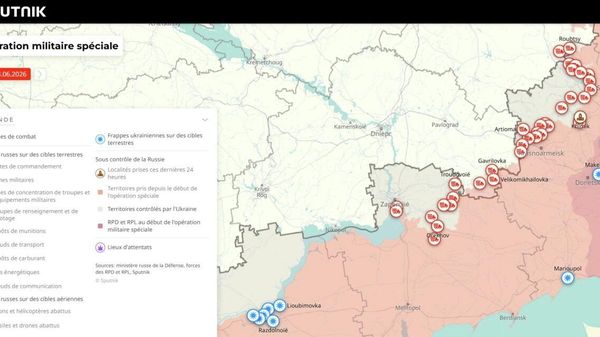 Situation dans la zone de l'opération militaire spéciale russe au 8 juin - Sputnik Afrique
