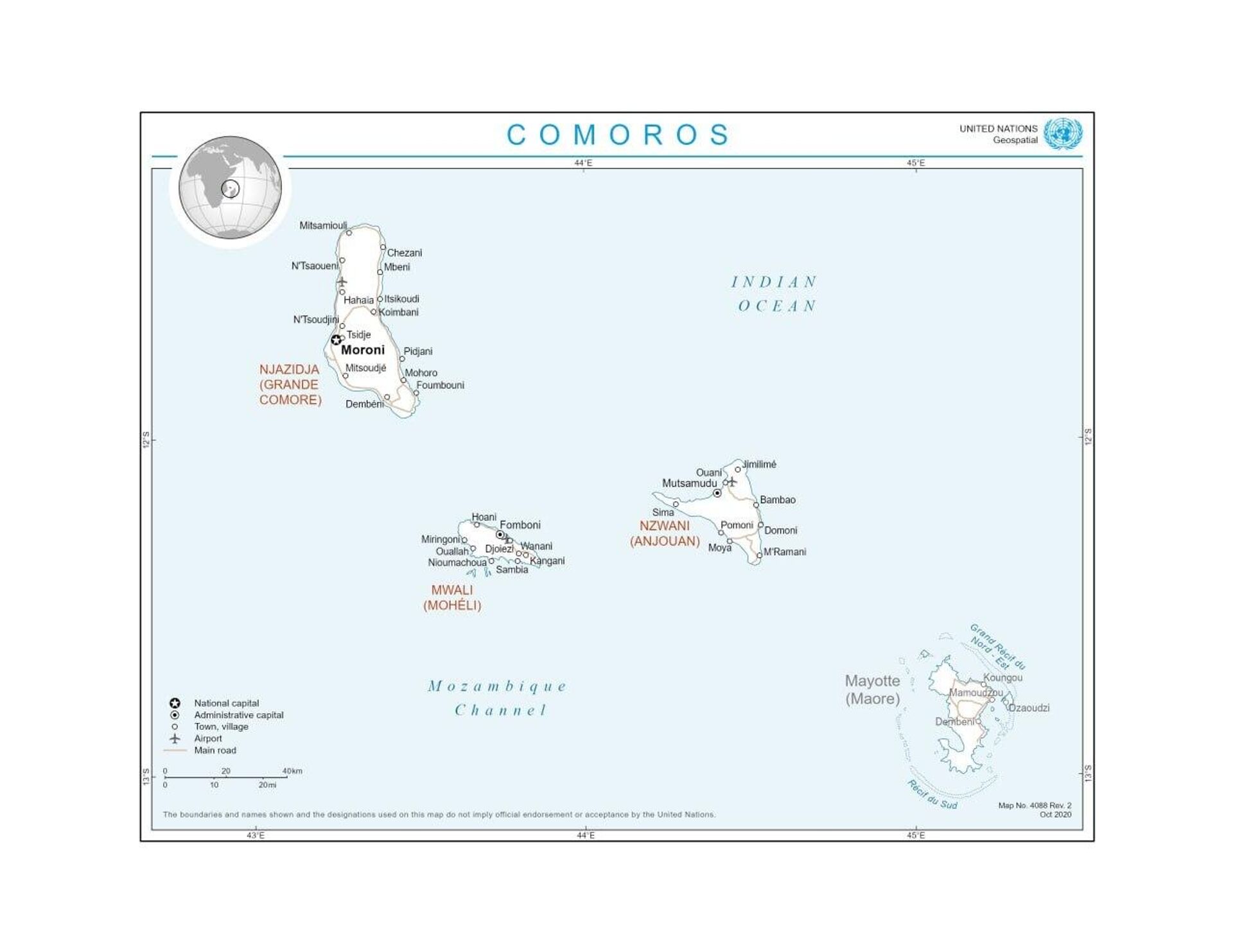 Comoros Slams French Mayotte Presence as Sovereignty Violation - Sputnik Africa, 1920, 09.06.2026
