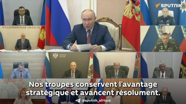 Les forces armées russes progressent sur tous les fronts de l'opération militaire en Ukraine – Poutine - Sputnik Afrique