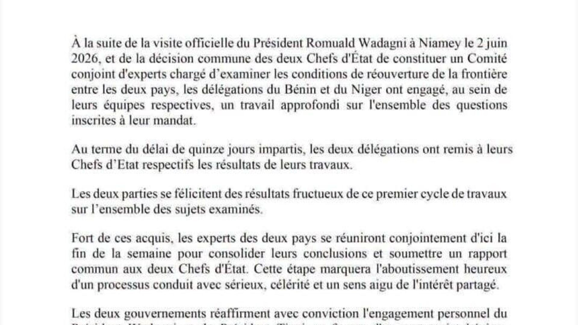 Bénin-Niger: la frontière bientôt rouverte Bénin-Niger: la frontière bientôt rouverte - Sputnik Afrique, 1920, 17.06.2026