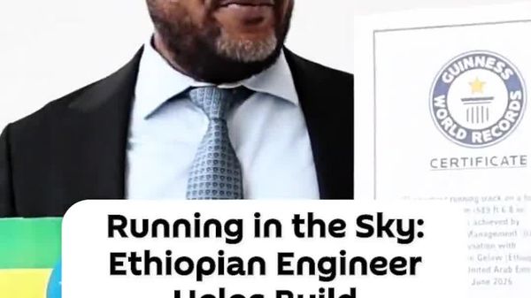 Ethiopian Professional Helps Construct Record-Breaking Rooftop Running Track - Sputnik Africa