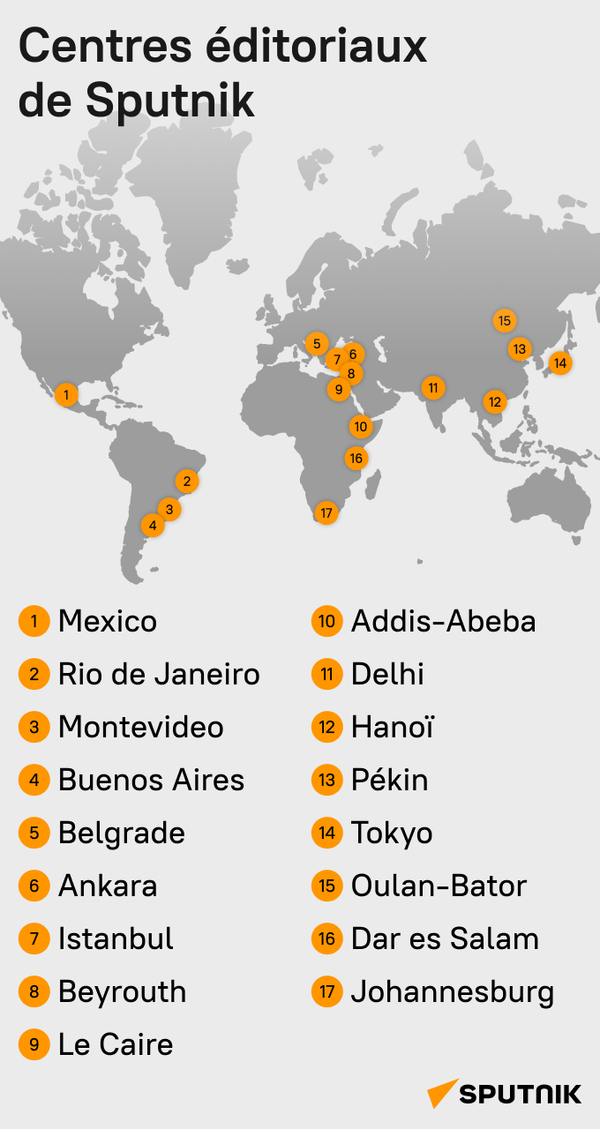 Centres éditoriaux de Sputnik - Sputnik Afrique