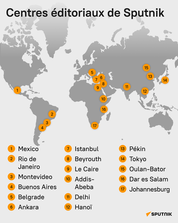 Centres éditoriaux de Sputnik - Sputnik Afrique