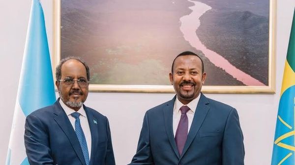 Abiy Ahmed and Hassan Sheikh Mohamud - Sputnik Africa