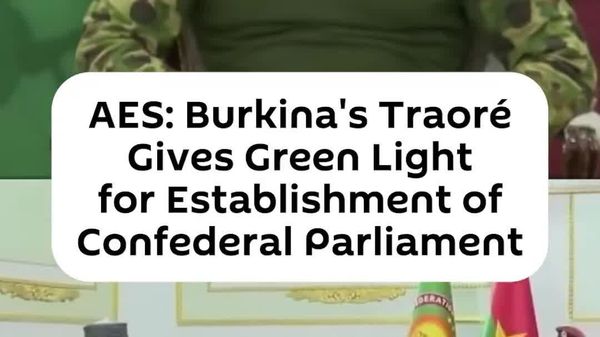 AES: Burkina Faso's Traoré Approves Establishment of Confederal Parliament - Sputnik Africa
