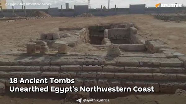18 Ancient Tombs Unearthed Egypt's Northwestern Coast - Sputnik Africa