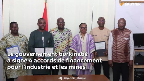 Le Burkina Faso alloue 85 milliards de FCFA à des projets industriels et miniers stratégiques - le gouvernement - Sputnik Afrique