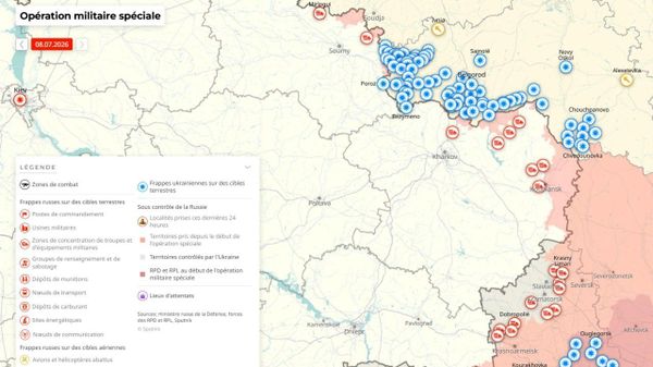 Situation dans la zone de l'opération militaire spéciale russe au 8 juillet - Sputnik Afrique