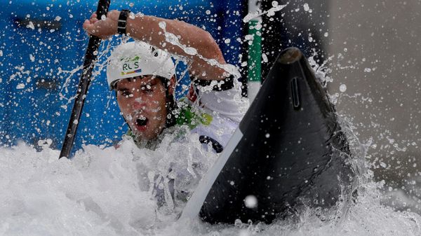 Russian Pavel Eigel participates in the Olympic canoe slalom competition in the men's K-1 category, Rio de Janeiro, Brazil, 2016 - Sputnik Africa