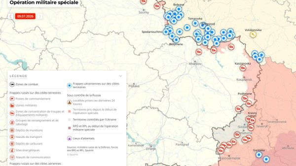 Situation dans la zone de l'opération militaire spéciale russe au 9 juillet - Sputnik Afrique
