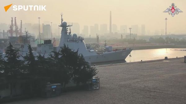 La Russie et la Chine lancent un exercice naval de grande envergure en mer Jaune - Sputnik Afrique