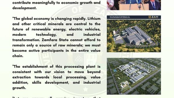 Nigeria's Zamfara State Unveils $200M Lithium Processing Plant to Drive Industrial Growth: Statement - Sputnik Africa