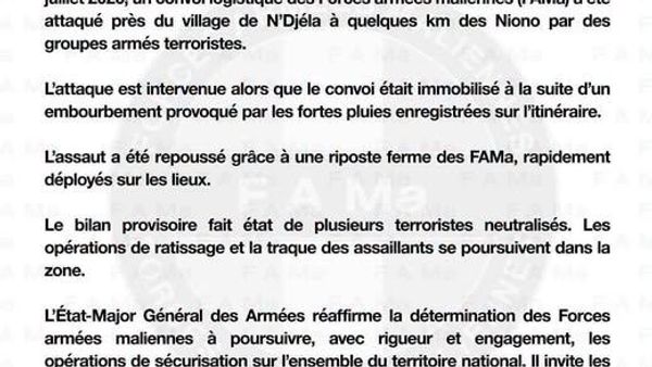 Au Mali, les FAMa ont repoussé une attaque terroriste qui a visé un convoi logistique de l'armée - Sputnik Afrique