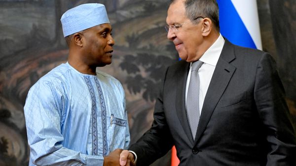 Sergueï Lavrov et Abdoulaye Sabre Fadoul - Sputnik Afrique