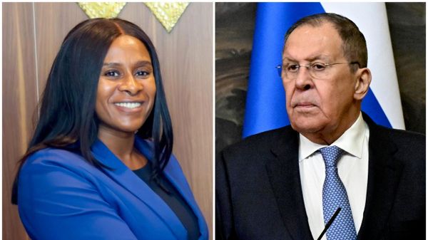 Sergueï Lavrov et Fatumata Jau, chefs des diplomaties russe et bissau-guinéenne - Sputnik Afrique