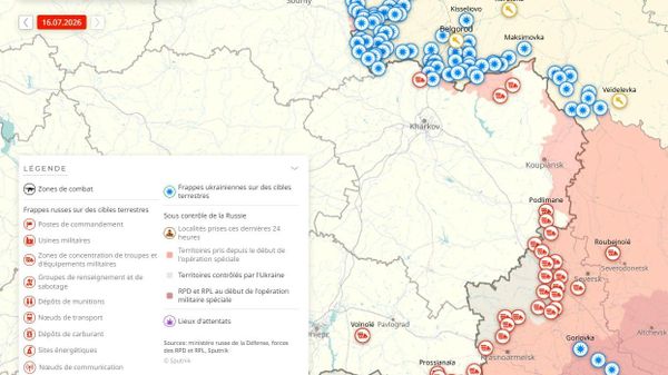 Situation dans la zone de l'opération militaire spéciale russe au 16 juillet - Sputnik Afrique
