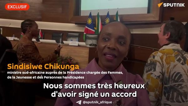 Commission binationale: l'Afrique du Sud et la Namibie signent des accords favorisant une croissance mutuelle - Sputnik Afrique