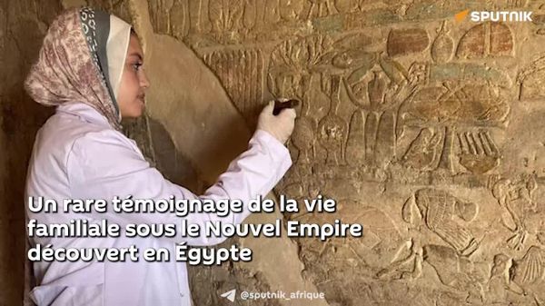 Un rare témoignage de la vie familiale sous le Nouvel Empire a été découvert en Égypte - Sputnik Afrique