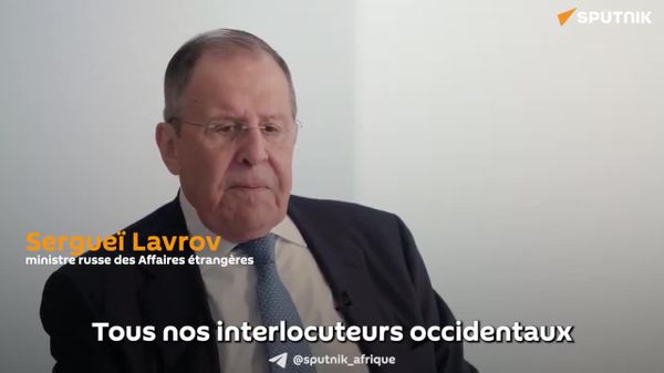 Tous nos interlocuteurs occidentaux cherchent en réalité à nous manipuler – Lavrov - Sputnik Afrique