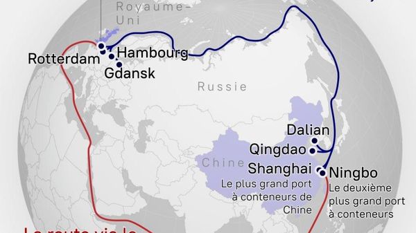 Route maritime du Nord: la Chine inaugurera en août sa première liaison maritime hebdomadaire de conteneurs - Sputnik Afrique
