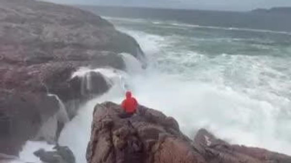 Wild Shot: Russian Tourist Nearly Swept Into Sea While Taking Selfie - Sputnik Africa