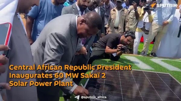 CAR Inaugurates Solar Field With 60 MW Capacity to Enhance Energy Security - Sputnik Africa