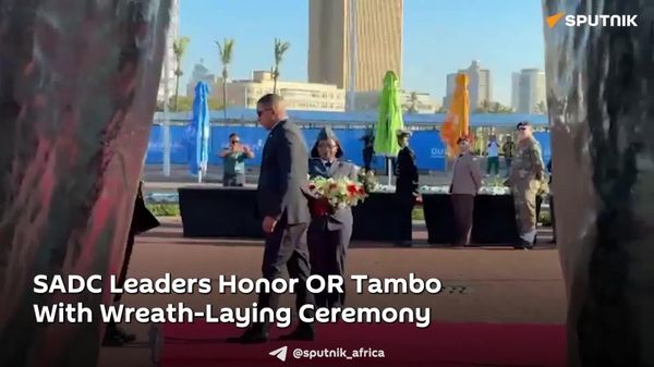 SADC Leaders Lay Wreaths at Statue of President Oliver Tambo - Sputnik Africa