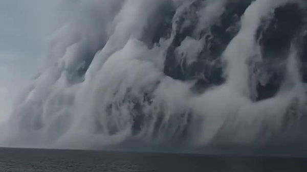 Ominous Cloud Wall Descends on US Coastline - Sputnik Africa