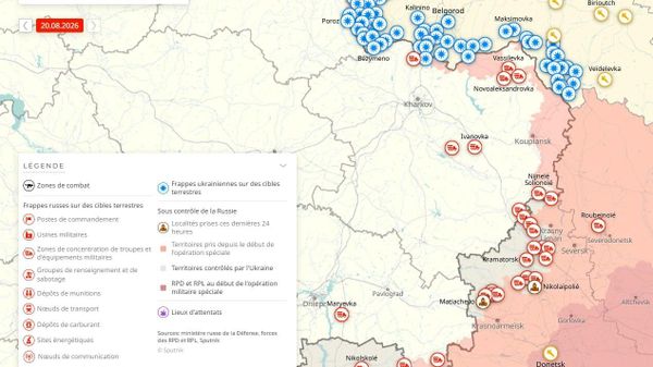 Situation dans la zone de l'opération militaire spéciale russe au 20 août - Sputnik Afrique