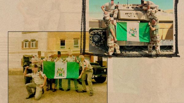 Des soldats français de la Légion étrangère aperçus avec un drapeau suprémaciste blanc - médias - Sputnik Afrique