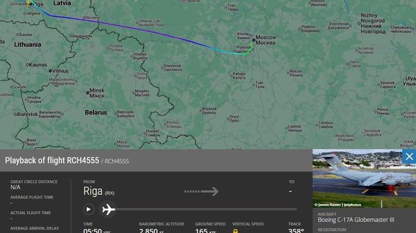 US Air Force Transport Plane Lands at Moscow's Vnukovo International Airport - Sputnik Africa
