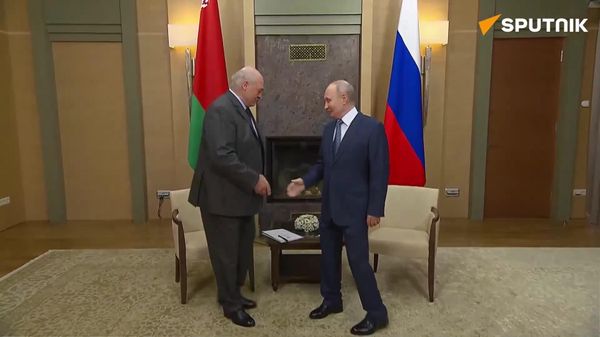 Putin Hosts His Belarusian Counterpart Lukashenko at His Residence in Novo-Ogaryovo - Sputnik Africa