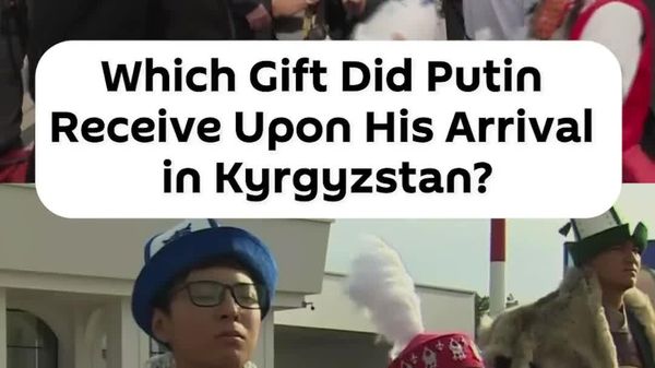 Which Gift Did Putin Receive Upon His Arrival in Kyrgyzstan for SCO Anniversary Summit? - Sputnik Africa