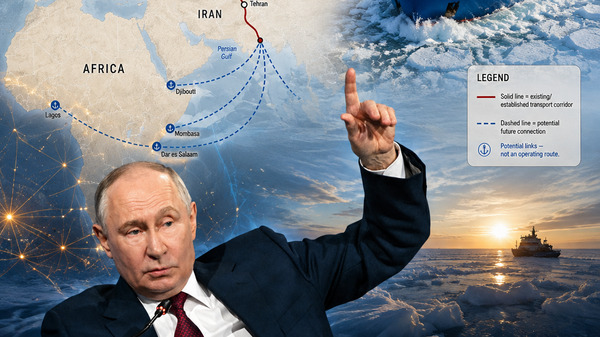 Arctic Alternative: What Russia’s Year-Round Transport Corridor Could Mean for Africa. AI-generated image. - Sputnik Africa