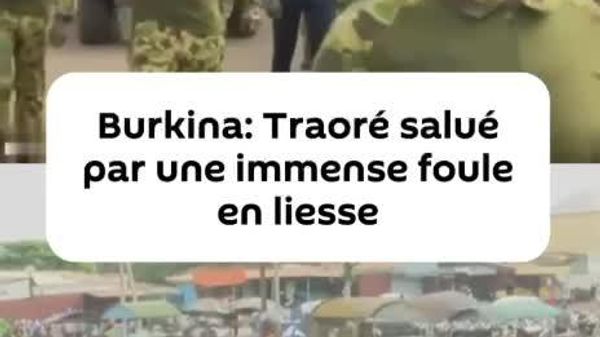 Ibrahim Traoré salué par une immense foule en liesse - Sputnik Afrique