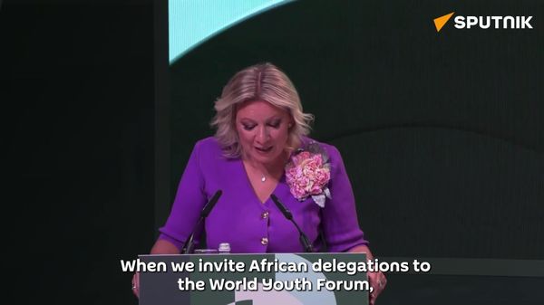 Russian MFA Spox Maria Zakharova explains at the World Youth Festival why Africa is a continent of the future - Sputnik Africa