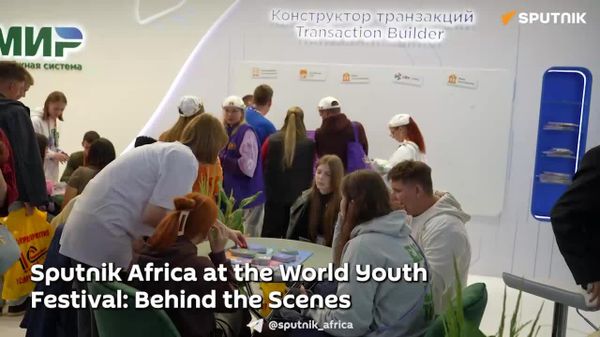 Behind the Scenes: Discover the Work of Sputnik Africa at the World Youth Festival - Sputnik Africa