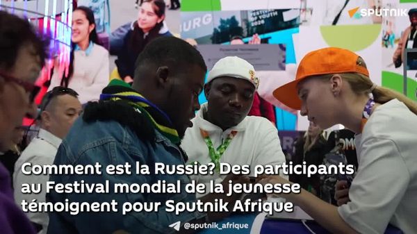 À quoi ressemble la Russie? Les participants au Festival mondial de la Jeunesse ont répondu à cette question pour Sputnik Afrique - Sputnik Afrique