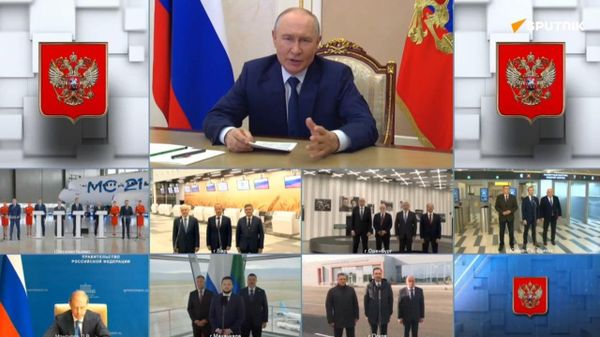 Putin Attends Presentation of Civil Aviation Facilities Via Videocall - Sputnik Africa