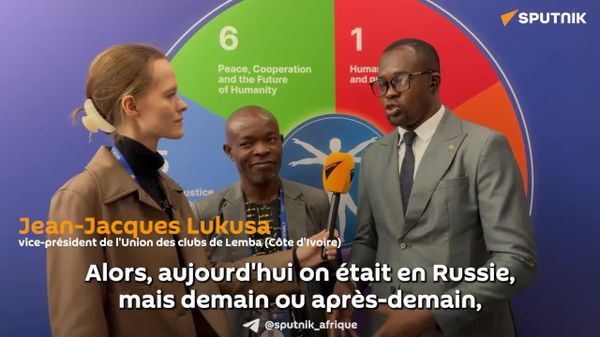 Assemblée des peuples du monde: l'objectif est de trouver des partenaires, des frères pour collaborer, déclare un chercheur ivoirien - Sputnik Afrique