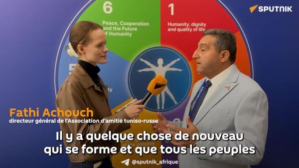 L'Afrique a compris qu'elle ne doit compter que sur elle-même, elle se réveille: un participant tunisien à l'Assemblée publique mondiale à Moscou - Sputnik Afrique