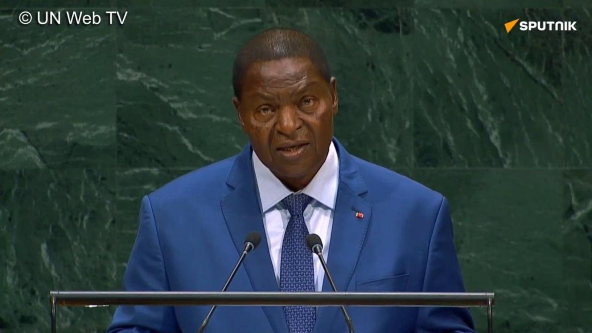 Jamais depuis longtemps la paix n'a paru aussi fragile – Président centrafricain à la tribune de l'Onu Jamais depuis longtemps la paix n'a paru aussi fragile – Président centrafricain à la tribune de l'Onu - Sputnik Afrique, 1920, 23.09.2026