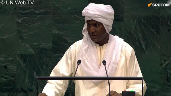 Le Premier ministre nigérien Ali Mahaman Lamine Zeine s'exprime devant l'Assemblée générale des Nations Unies à New York - Sputnik Afrique