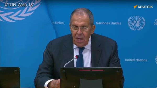 Conférence de presse de Sergueï Lavrov à l'issue de son intervention à l'Assemblée générale de l'Onu - VIDÉO INTÉGRALE - Sputnik Afrique