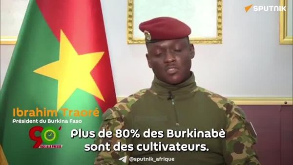 Grâce à sa politique agricole, le Burkina a réalisé en deux ans deux à trois fois plus d'aménagements que de toute son histoire, dit Traoré - Sputnik Afrique